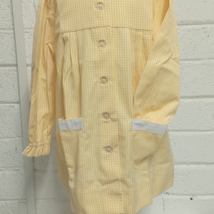 Yellow Children&#39;s Gingham School Smock