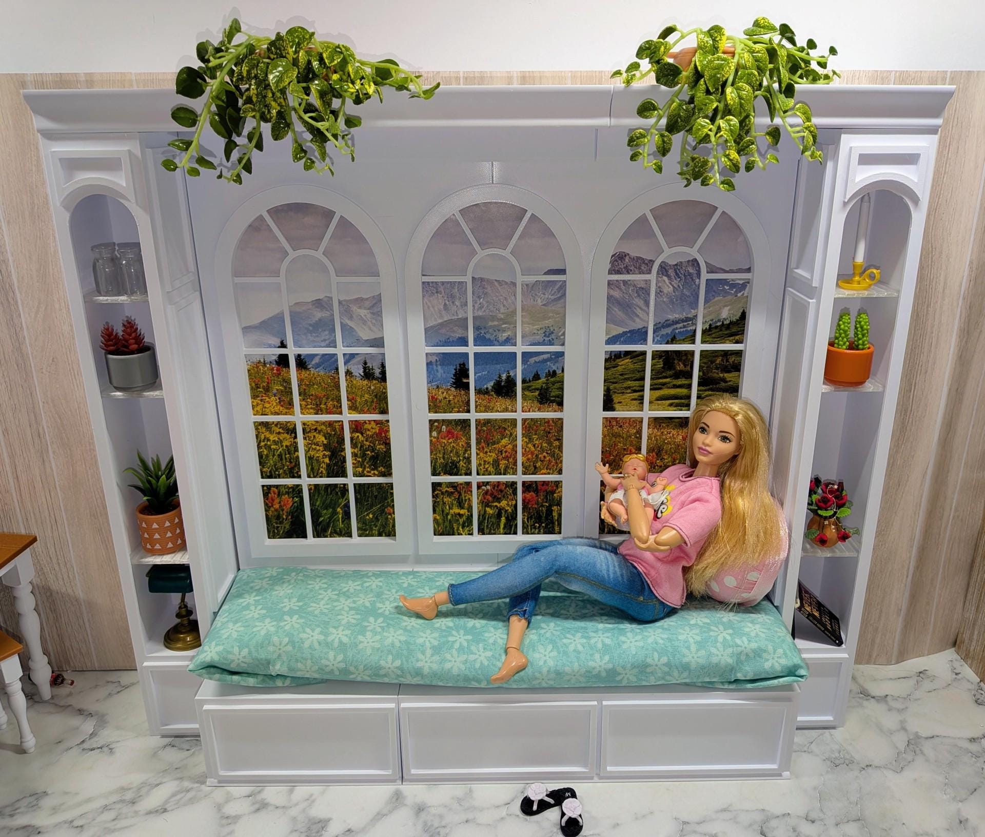 Barbie Window Seat Doll Furniture 1:6 Scale Action Figure - Etsy