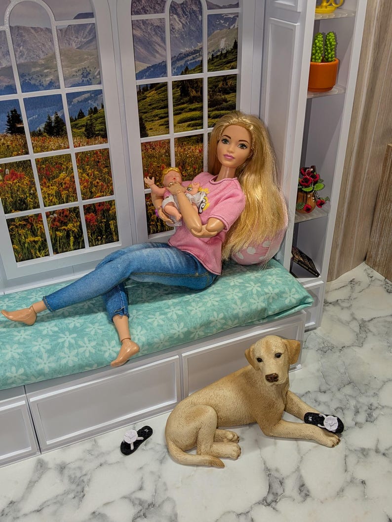 Barbie Window Seat Doll Furniture 1:6 Scale Action Figure - Etsy