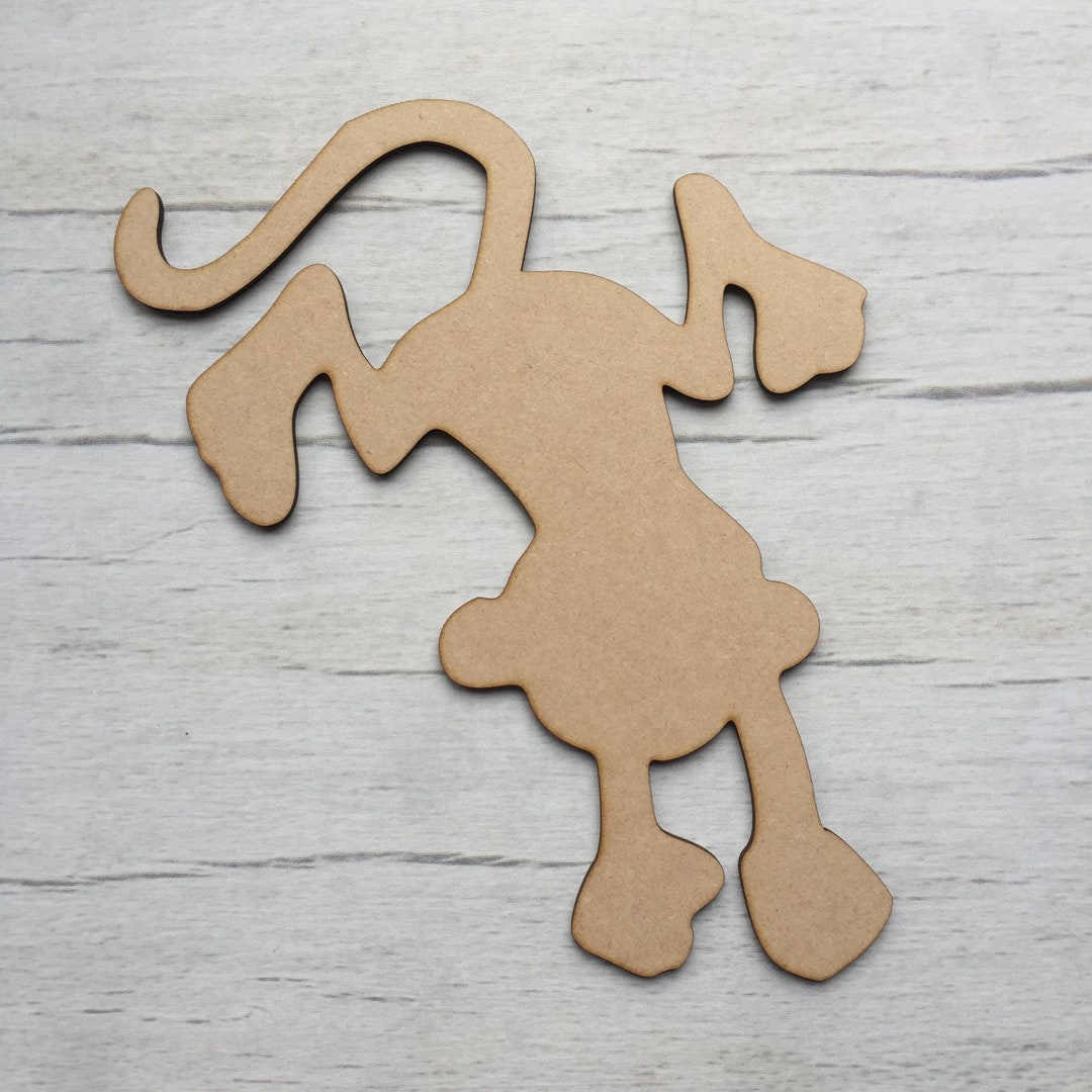Mdf Animals Monkey 1 MDF Wood Animals Base Wooden Blank Craft - Etsy UK