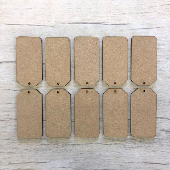 Gift Tag - Laser Cut Out Unfinished Wood Craft Shape TAG22 Gift Tag - Laser Cut Out Unfinished Wood Craft Shape TAG22