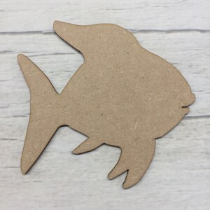 Fish 1 - Tropical Fish MDF Wood Animals Base Wooden Blank Craft