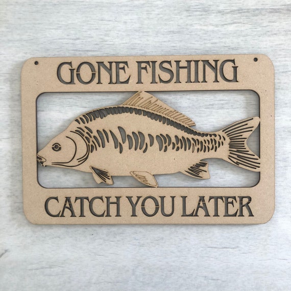 Fish - Laser Cut Out Unfinished Wood Craft Shape FSH7 Fish - Laser Cut Out Unfinished Wood Craft Shape FSH7