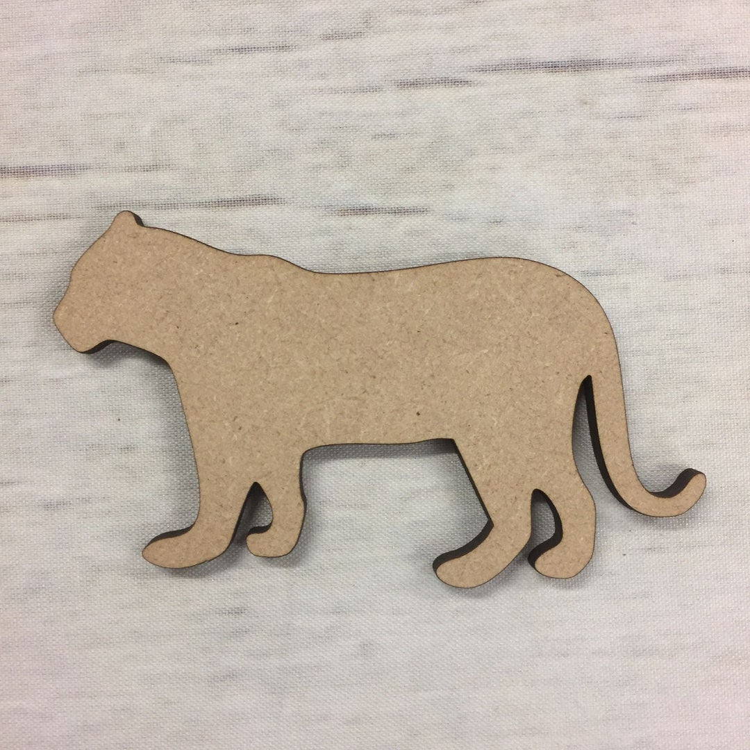 Mdf Animals Lioness MDF Wood Animals Base Wooden Blank Craft - Etsy