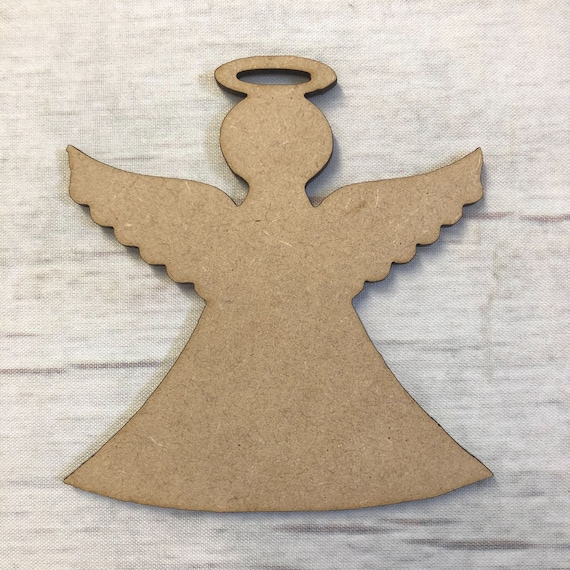 Angel - Laser Cut Out Unfinished Wood Craft Shape XMS194 Angel - Laser Cut Out Unfinished Wood Craft Shape XMS194