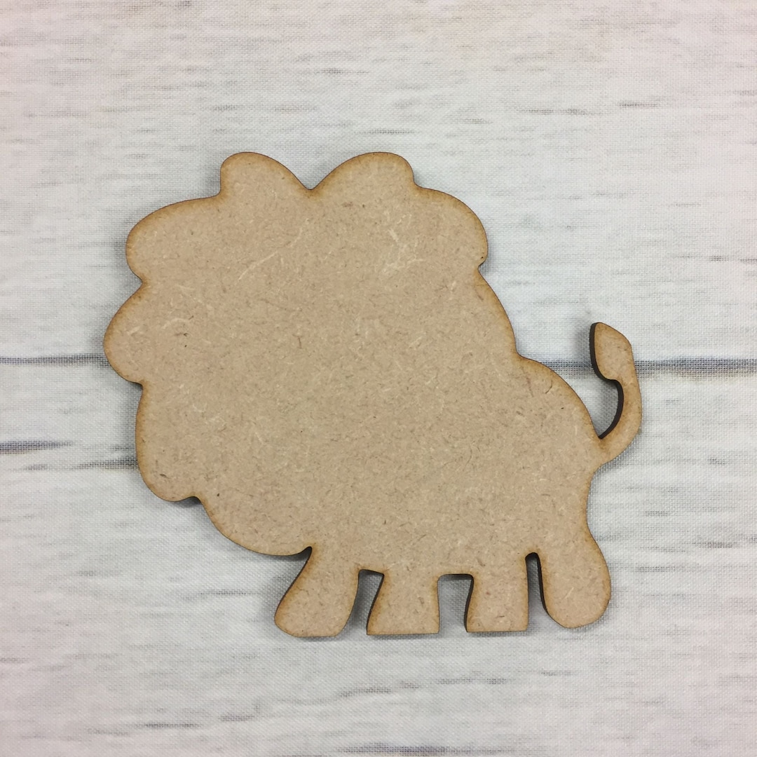 Mdf Animals Baby Lion MDF Wood Animals Base Wooden Blank Craft - Etsy UK