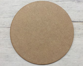 Circle MDF Wood Base Wooden Blank Craft