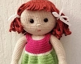 PDF crochet pattern doll