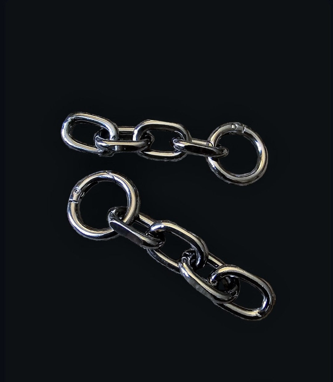 Chain Ear Hangers, Earrings for Plugs Gun Colour Hinged Earring Etsy