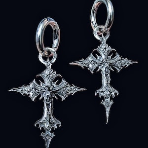 Cross ear weights, Goth ear weight/ ear weight/ear hanger