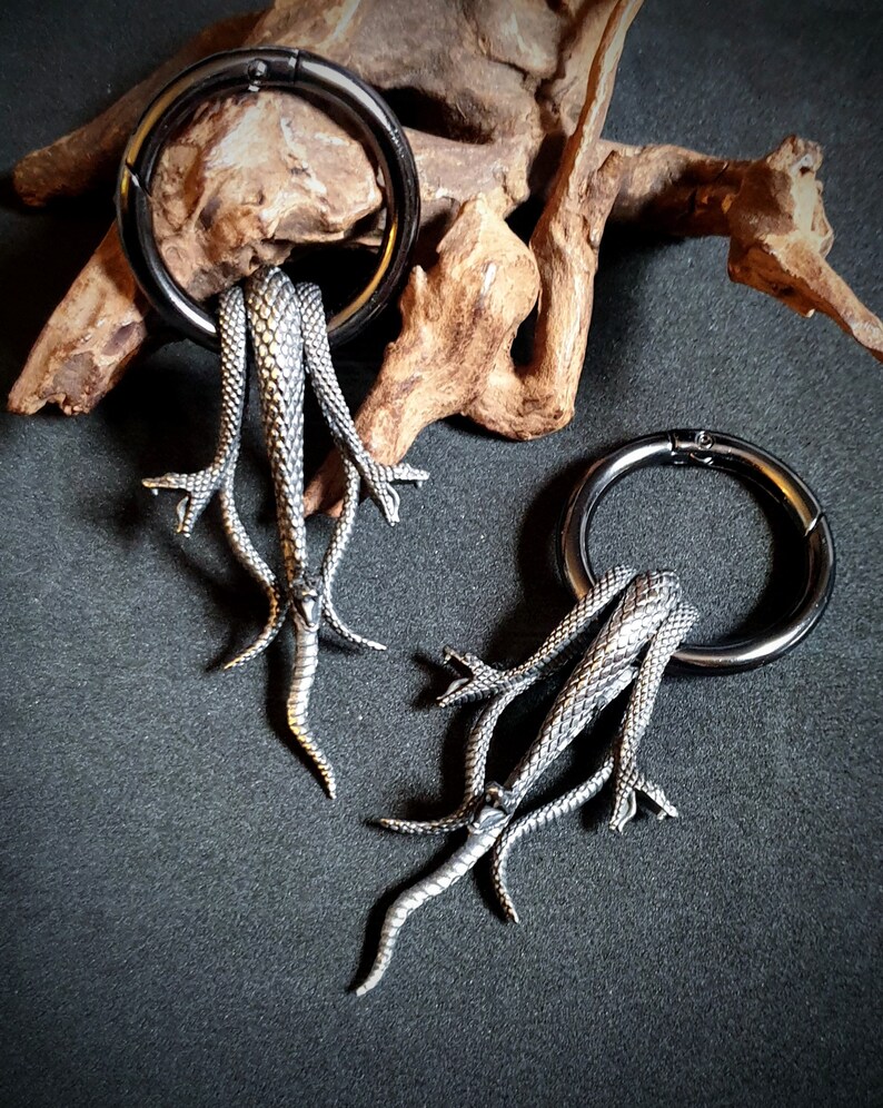Cobra Ear Weights Snake Ear Hangers Earrings for Plugs - Etsy UK