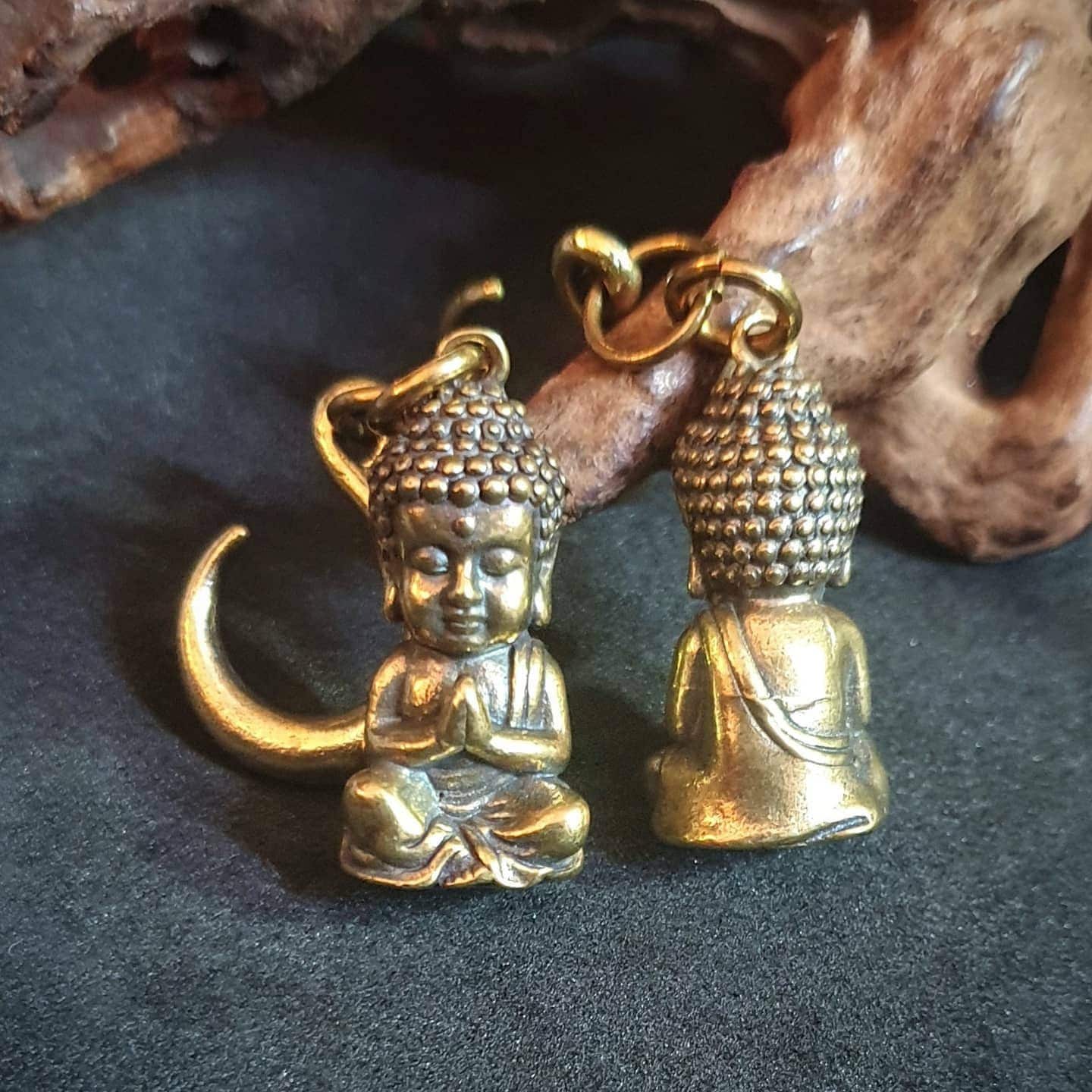 Brass Ear Weights Buddha Ear Hangers Stretched Lobes - Etsy UK