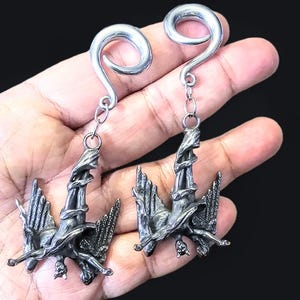 Devil ear weights, Goth ear weight/ ear weight/satan ear weight