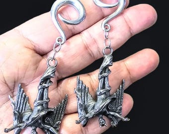 Devil ear weights, Goth ear weight/ ear weight/satan ear weight