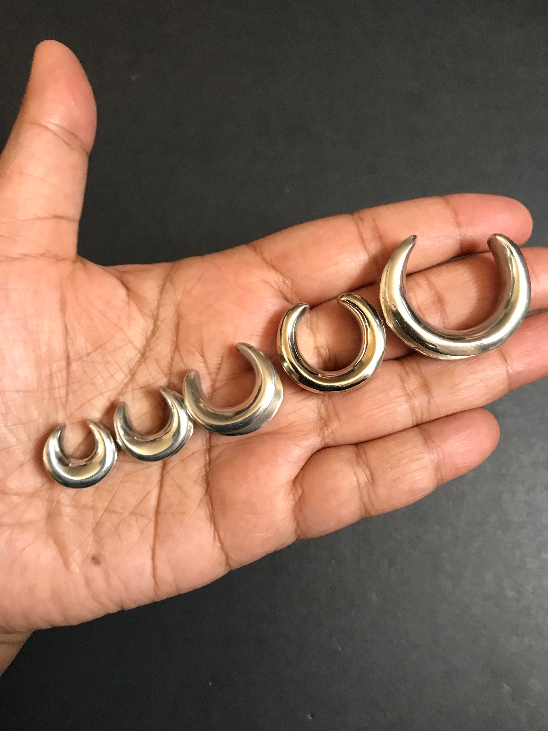 White Brass ear saddle spreaderear weightssilver saddle Etsy