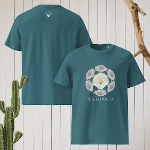 Death Doula Sacred Datura Unisex Organic Cotton T-shirt