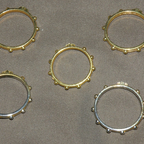 Buy Rosary Ring Sterling Silver With Cross In Oval By Marina Jewelry - Foto 12