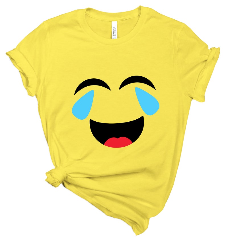 Crying Laughing Emoji Shirt Crying-Laughing Emoji Birthday image 0