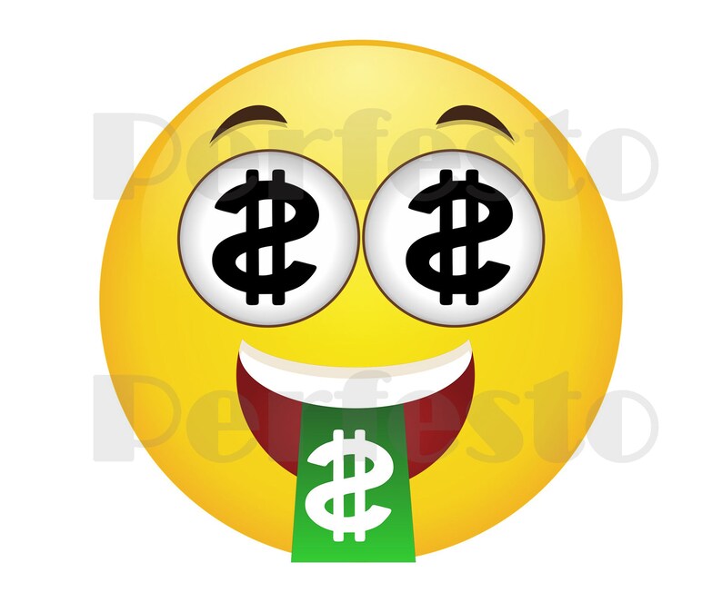 Printable Money Face Emoji Iron on Transfer / Emoji Shirt / Emoji T-shirt / Emoji Birthday Shirt ...