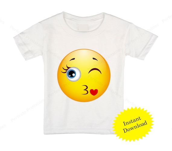 Printable Emoji T-blouse / Kiss Emoji Iron upon move / Emoji Birthday / Get together blouse / Fast Obtain image about Printable Emoji Pictures referred to as Printable Emoji T-blouse / Kiss Emoji Iron upon shift / Emoji Birthday / Bash blouse / Immediate Down load