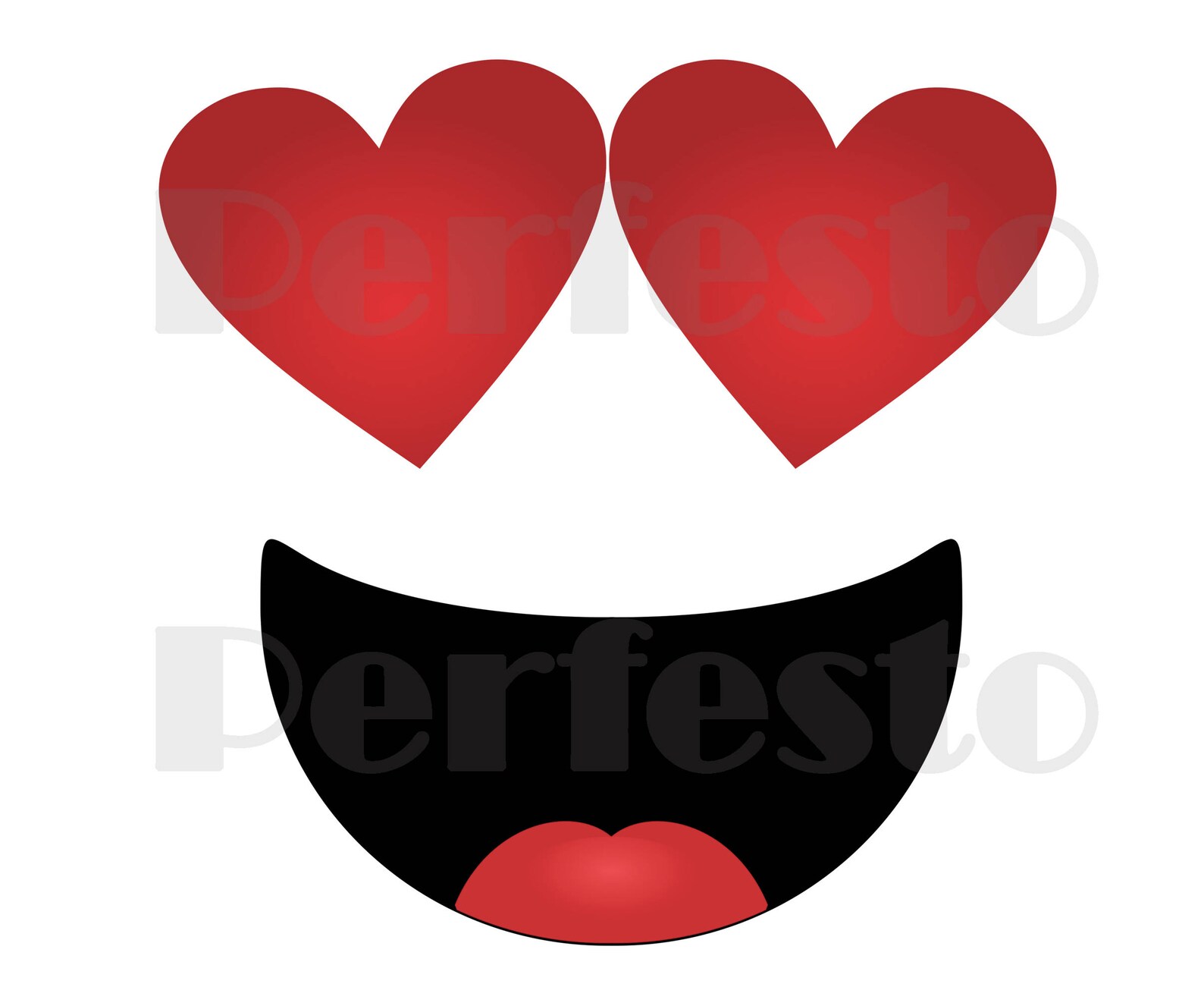 Printable Heart Eyes Emoji Iron on Transfer / Emoji Shirt / Emoji T ...