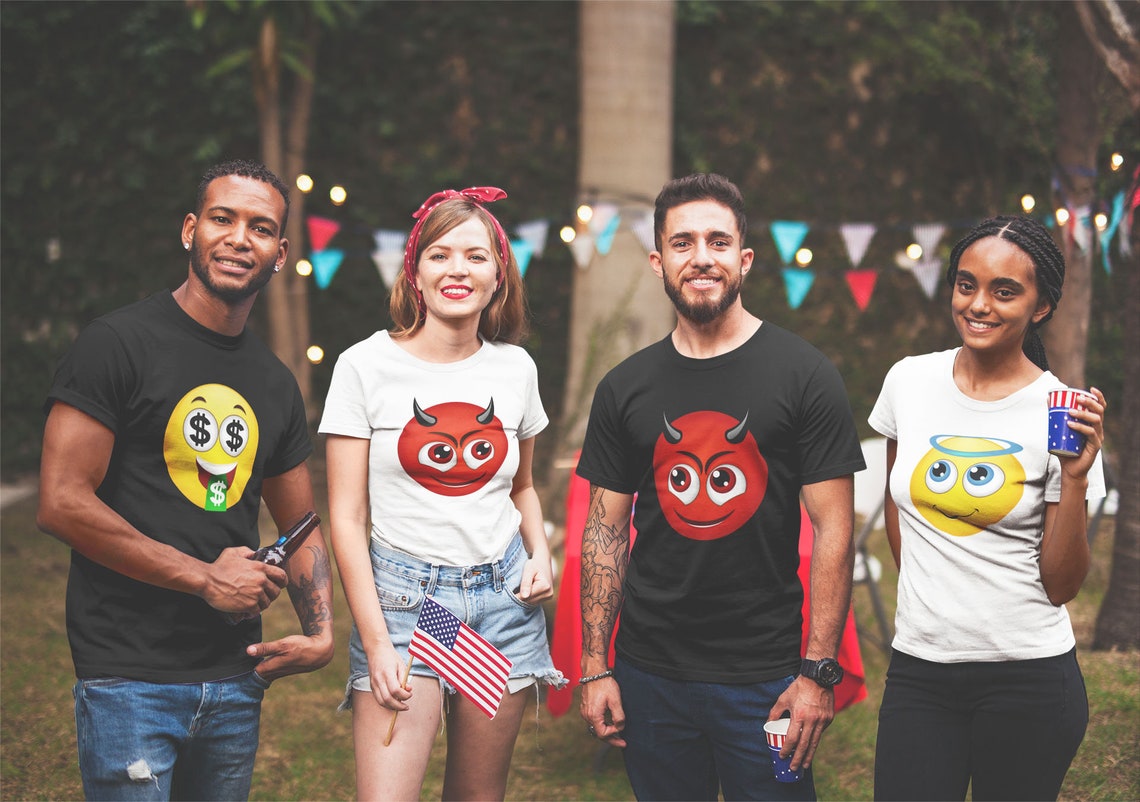 22 Pack Printable Emoji Iron on Transfers for Shirts Emoji Etsy