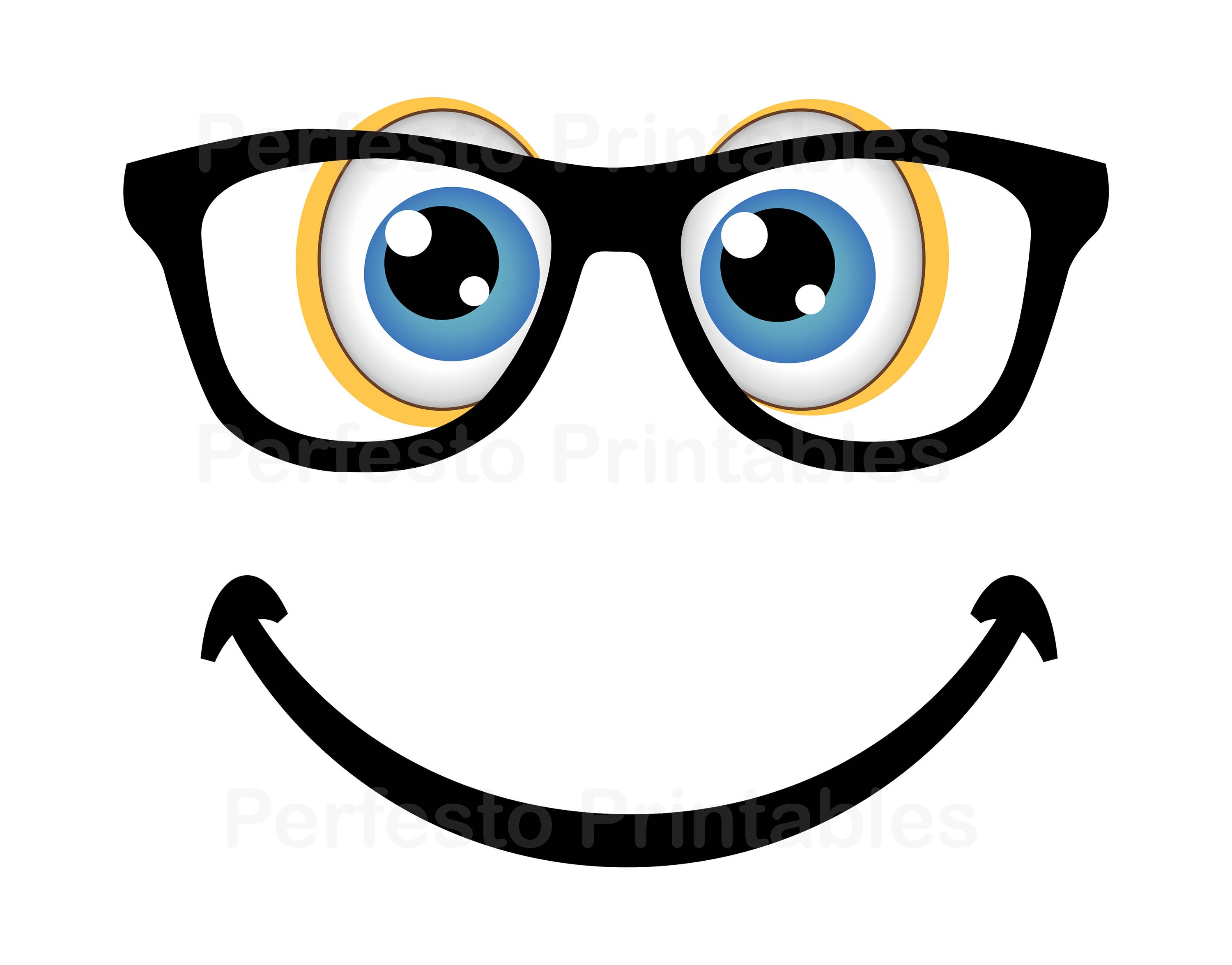 Printable Nerd Emoji Iron on Transfer / Emoji Shirt / Emoji T-shirt ...