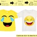 Printable Emoji Iron on Transfer, Crying Laughing Emoji, Emoji Shirt ...