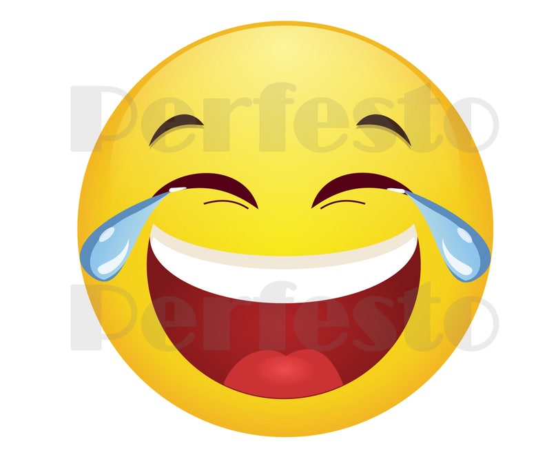 Printable Emoji Iron on Transfer, Crying Laughing Emoji, Emoji Shirt ...