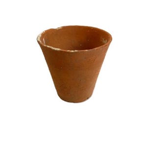 Vintage French Terracotta Clay Pot – Rustic Planter with Natural Patina