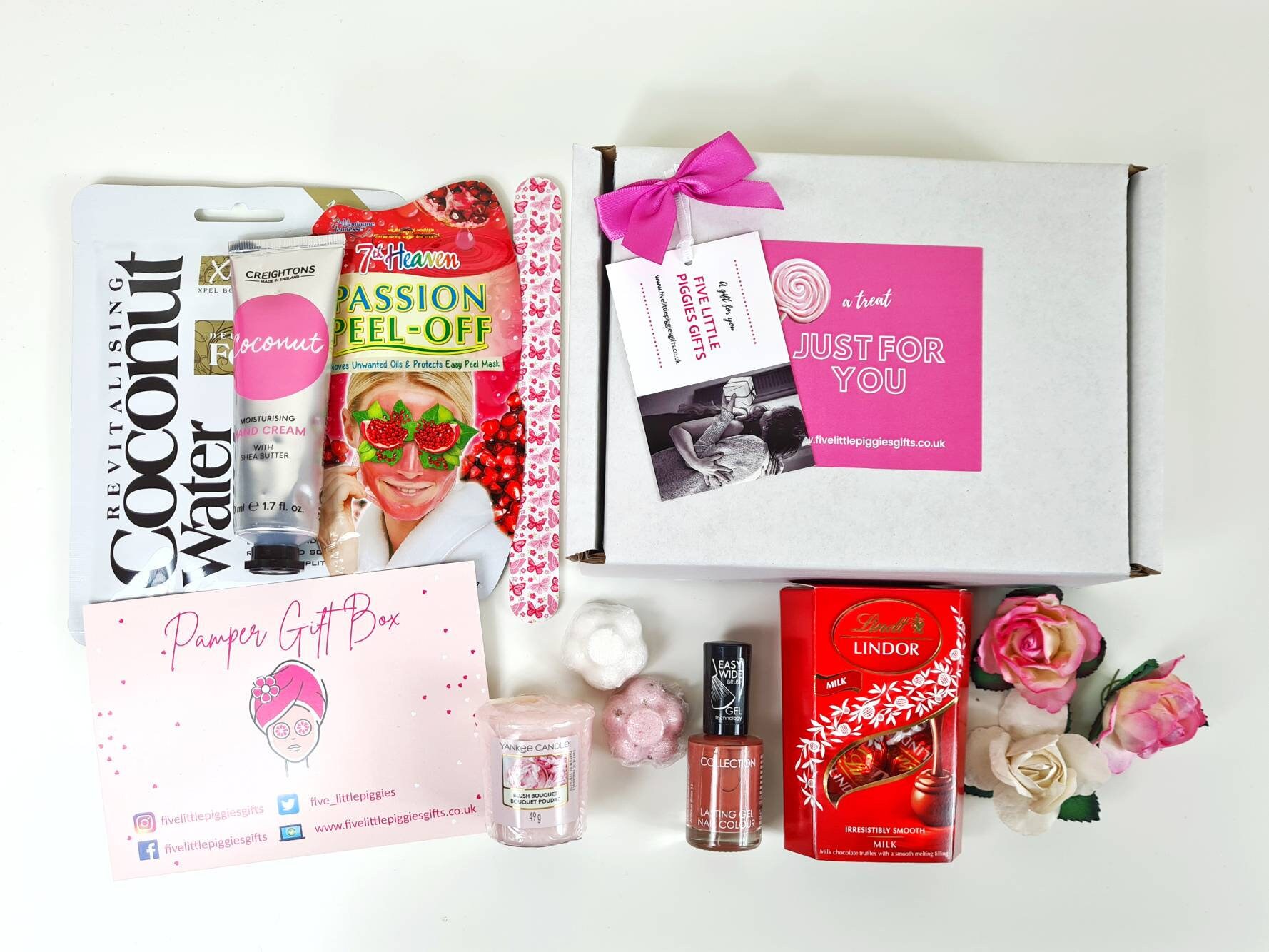 Pamper gift box personalised pamper gift set pamper hamper Etsy