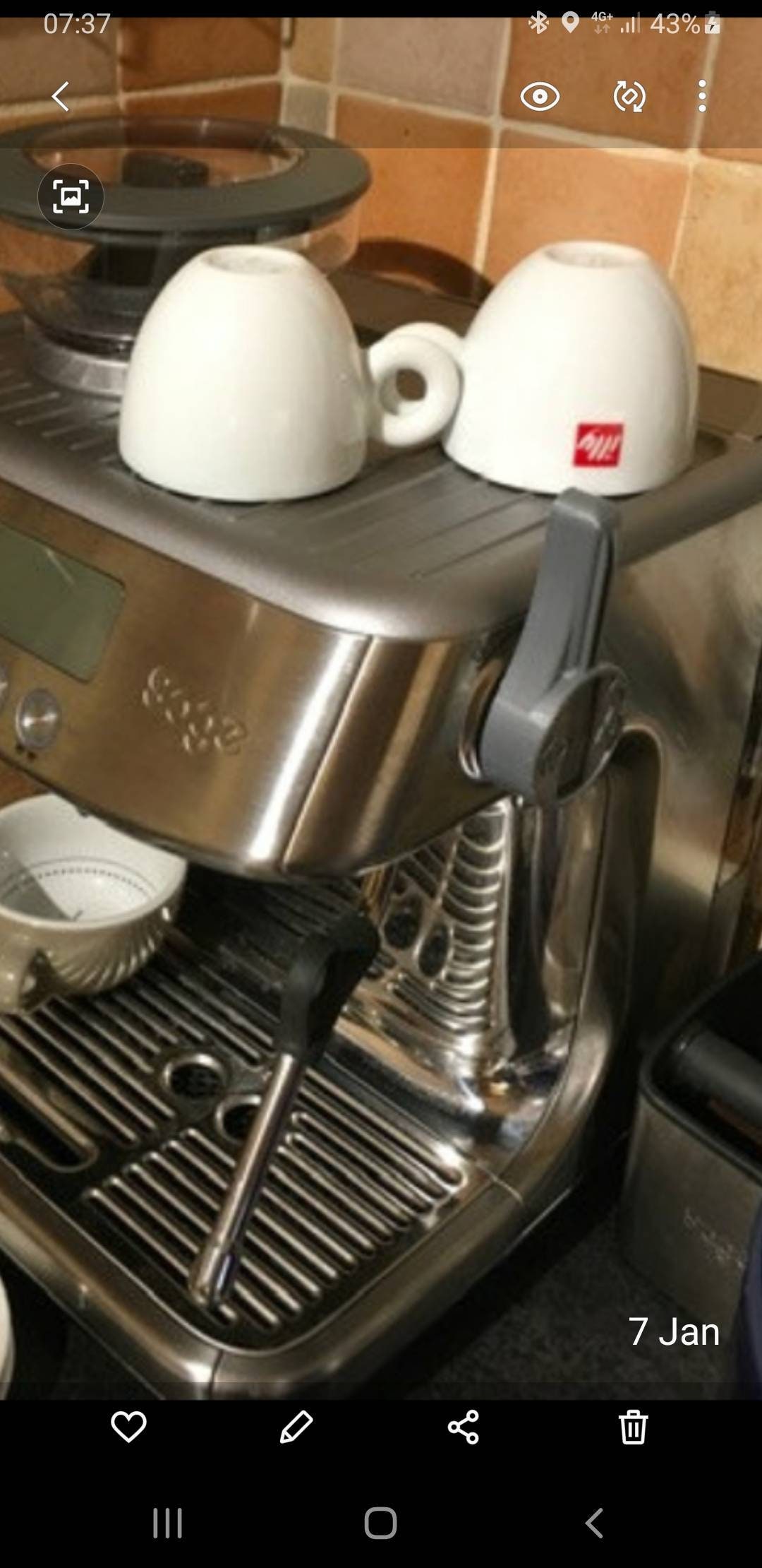 Lever Knob for Steam and Hot Water 