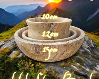 Holy Stone Schale | Handarbeit | Energetischer Heilstein mit hoher Bovis-Einheit | Strahlenschutz | Golden Stone | 5D+++++