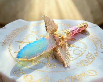 VAL-THEA - Lame sacrée du cœur et de l'amour | Lumière magique - Dague de Vénus à lame Andara lumineuse | Rituels d'amour