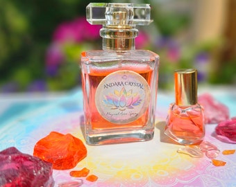 Magisches ANDARA Aura-Spray KRAFT / Roll-On | mit Kristall-Elixier und ätherischen Ölen | Frequenz-Therapie im Alltag 5D+++++