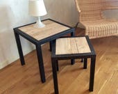 Trundle sofa end table