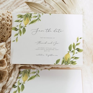 Zitrone Save the date Einladung Vorlage Hochzeit Save the date Printable Gelbe Zitrone Hochzeiteinladung 122