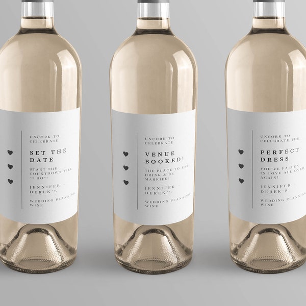 Milestone Wine Label - Etsy