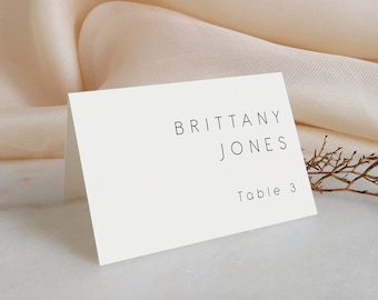 Wedding Place Cards Wedding Name Cards Editable Escort Cards Template Instant Download Flat Folded Printable Place Cards Table Card 115