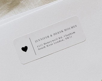 Modern Wedding Return Address Label template, Minimalist Wedding Return Address Sticker Printable , Modern Address Label DIY 101 MCKENNA