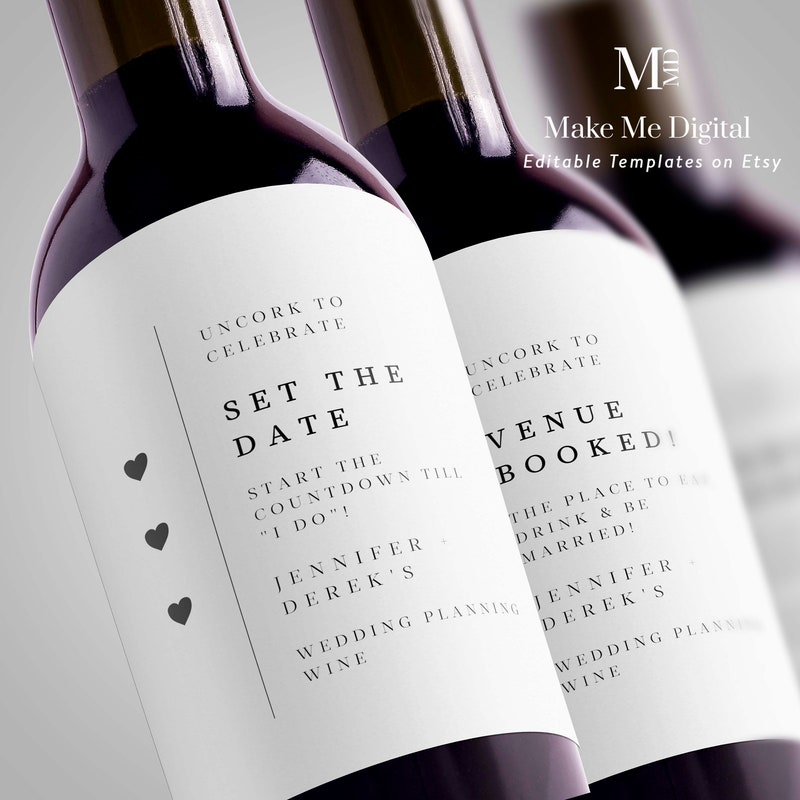 Milestone Wine Label - Etsy