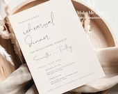 Elegant Rehearsal Dinner Invitation, The night before invite, wedding rehearsal dinner invitation, elegant rehearsal dinner invite 120