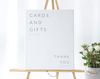 Cards and Gifts sign Wedding Gift sign Editable Cards and gifts Template Instant Download guest gift sign 115