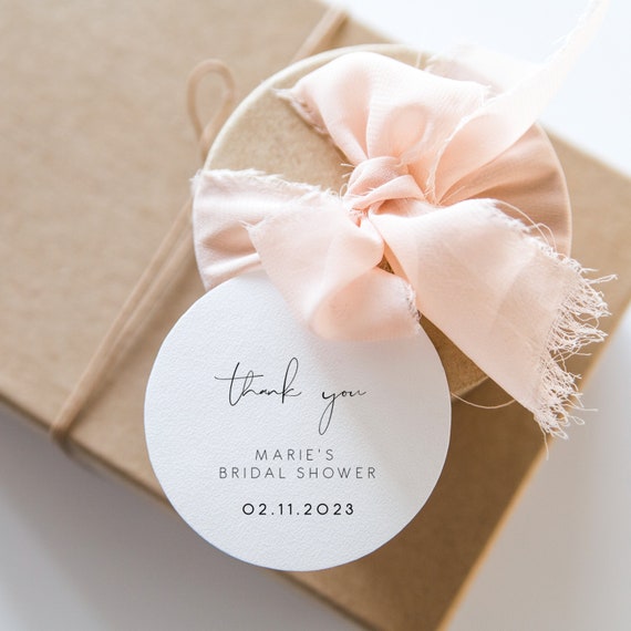 Elegant Bridal Shower Tag, calligraphy gift tag, editable bridal shower favor tag template, printable bridal shower tag instant download 120