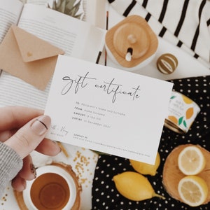 Modernes Business-Geschenkgutschein, bearbeitbare Small Business-Geschenkkarte, Small Business-Geschenkkartenvorlage, bearbeitbare Business 120