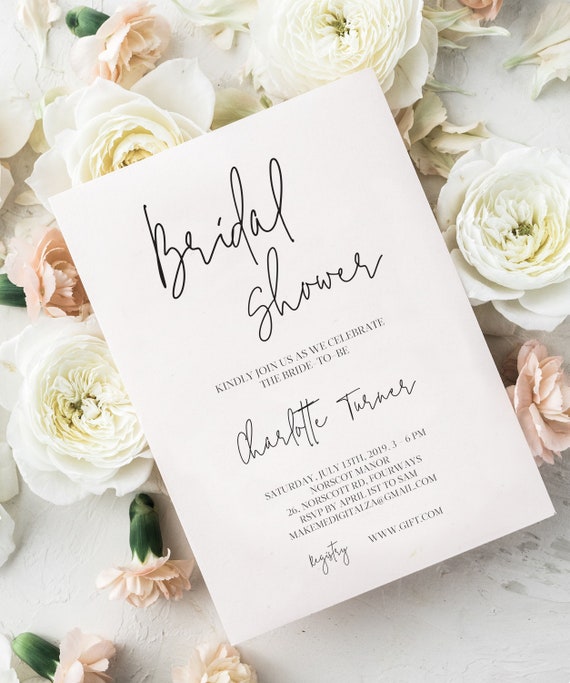 Etsy wedding shower invitations Clearance