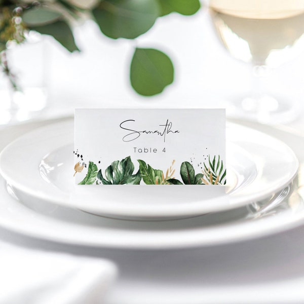 Gold Place Card - Etsy