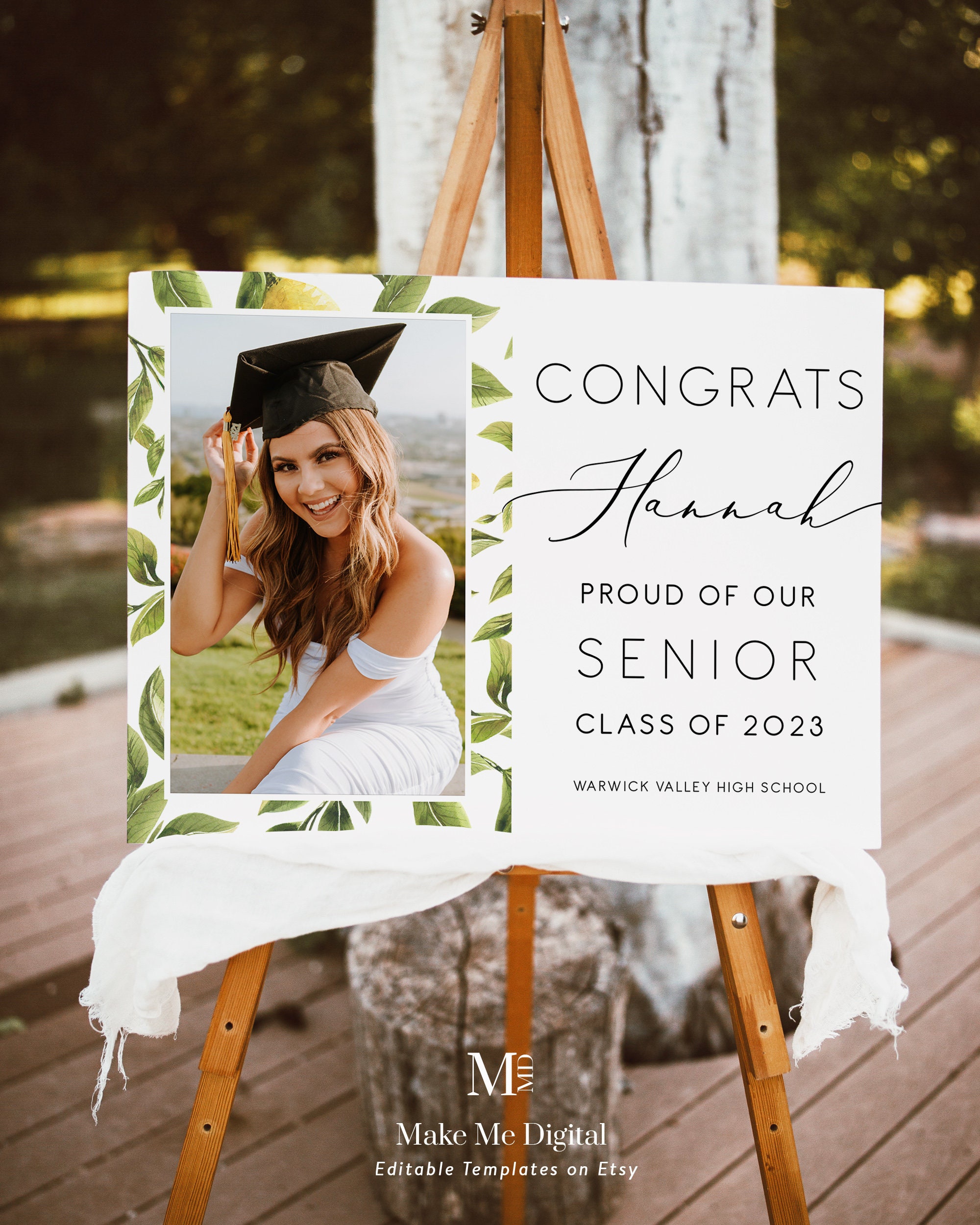 Lemon Themed Graduation Yard Sign , Summer Citrus Graduation Sign ...