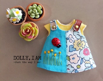 Flower Blooms Overall for BJD Dolls Lati Yellow/PukiFee/Muichan/Secret doll 3M Ming Mong Meng bjd | BiB for doll