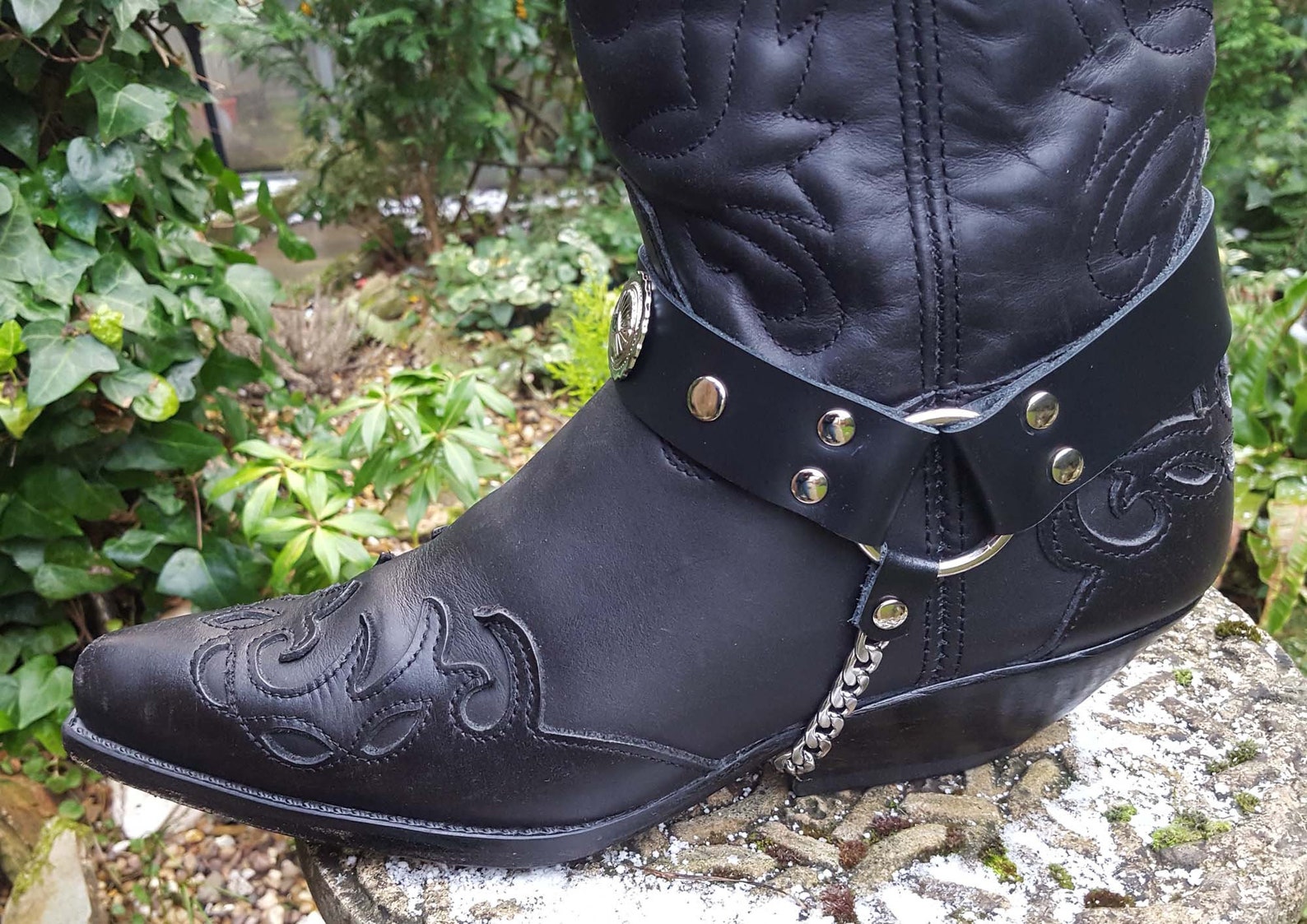 cowboy boot shaft strap